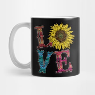 LOVE Sunflower Mug